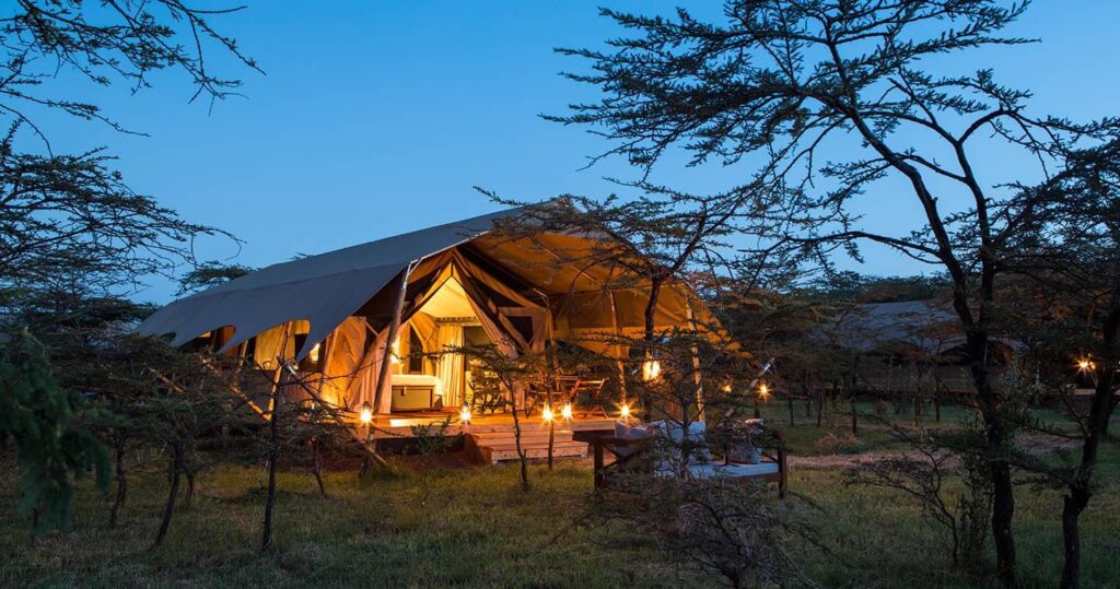 luxury tented camping